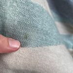 World Market Soft Knit Oversized Poncho Wrap Boho Blue And White OS. NEW Size undefined Photo 5