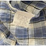 Vintage 80s 90s Barbara Lesser Maxi Dress Cottagecore Thermal Seersucker Cabinco Blue Size L Photo 10