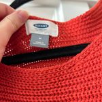 Old Navy burnt orange red knit wide neck comfy fall autumnal sweater Photo 2