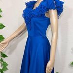 Vintage 60’s / 70’s Blue Ruffle Dress Photo 0