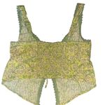 American Eagle  Green Floral Women's Top. Size small. Photo 3