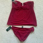 a.n.a Nwt Cranberry Tankini Size Medium Photo 1