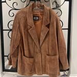 Vintage Toffs Suede leather Jacket Blazer Farmhand Brown Size L Photo 1
