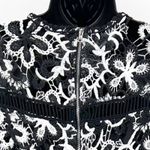 AQUA NEW Womens XS Floral Lace Crochet Overlay Sheath Dress Black White Photo 5