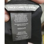 Vince Camuto  Swim NWT XS Black Sea Scallop Shirred Smooth Cheeky Bikini Bottom Photo 4