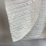 Ralph Lauren  White Cable Knit Open Front Cardigan Sweater S/M Photo 3