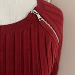 INC New International Concepts Ribbed brick Color Blouse Photo 2