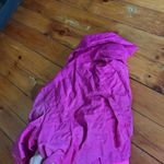 Talbots  Fuschia Metallic Zip Front Jacket Snap Cropped 14 Photo 3