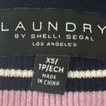 Laundry by Shelli Segal New Women’s Striped Ribbed Knit Scalloped Tank Top Photo 8