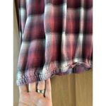 Anthropologie Cloth & Stone Glacier Plaid Long Sleeve Blouse Pink Women’s Medium Photo 10