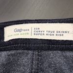  Black Velvet Skinny Pants NWT Size 33 Gap Velvet Pants Photo 5