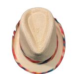 #812 COSTA RICA Straw Fedora Sun Hat Photo 1