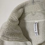 Athleta TUGGA Ivory White Sherpa Fleece Full zip Cropped jacket size XS Photo 2