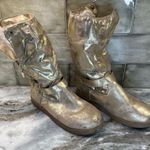G by Guess  Gold Furry moon Boots Photo 1