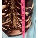 Ladies Bronze Boho Animal Print Sleeveless Beaded Body Con Dress Size Medium Photo 3