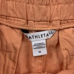 Athleta  Orange Sorbet Linen Cabo Pull On Shorts 12 Photo 1