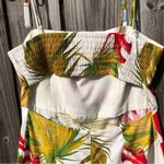 House of Harlow  Linen-Blend Tropical MIDI A-Line Beaded Tassels Dress  sz S Photo 5