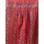 Liz Sport  Vintage 90s Claiborne Flower Red Shirt Cottagecore Preppy Western M Photo 7