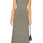 Striped Black and White Maxi Dress Size XS Photo 0