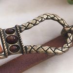 Chico's Chico’s Brown Italian Leather Belt M/L Photo 2