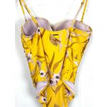 Ted Baker Womens Cabana Balconette Swimsuit Yellow Floral Removable Straps 12 Photo 2