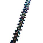 Handmade Handcrafted Beaded Necklace Circular Pendant Fringe Design Indian African Zulu Photo 2