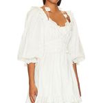 For Love & Lemons Tiana Mini Dress in White Photo 1