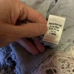 Anthropologie blue bird grey feminine lace trimmed V Photo 3