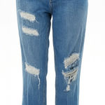 Abercrombie & Fitch Curve Love High Rise Mom Jeans Ripped Distressed Size 25 Photo 0