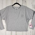 Juicy Couture NWT Juicy by  Grey Oversized Embroidered Top Women's Size XS Photo 0