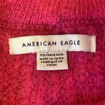 American Eagle  sweater size XS hot pink oversized crewneck very soft knit V-day Photo 2