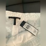 BCBGMAXAZRIA New  White Lace High Mid Waisted Shorts Photo 1