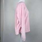 Juicy Couture  Pink Embellished Velour Sleep Wear Crew Neck Long Sleeve Size L Photo 2