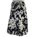 Merona Women's Fit & Flare Skirt Floral Pleated Pockets Size 6 Photo 4