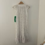 Vintage cottagecore style nightgown with lace and floral details White Photo 2