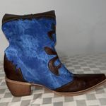 Cowgirl Boots with Blue Denim Brown Size 11.5 Photo 2
