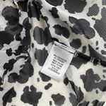 Altar'd State  Sheer Black and White cow print mesh top mock neck Size S layer Photo 6