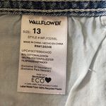NWT--DENIM SHORTS-SIZE 13 /31 Wallflower luscious curvy fit stretch shorts, brand new, size 13 Measurements: Waist: side to side 18 inches Inseam: 3 inches Photo 10
