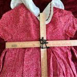 Bonnie Jean Vintage Red Pleated Sundress with Peter Pan Collar and Rose Details Size 14 Photo 8