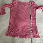 Lilly Pulitzer pink and white stripe shirt M Photo 8