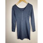Athleta  Women’s Gray Illusion Bodycon Dress Long Sleeve Size XXS Photo 4