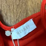 Meshki JORDAN Ruched Front V Front Top - red Photo 4