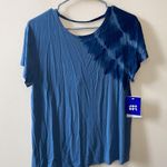 Joy Lab Women's Blue Pullover Short Sleeve T-Shirt Tie Dye Size Small Photo 1