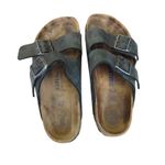 Birkenstock  Arizona Leather Sandals Women's US 7 EU‎ 38 Gray Two Strap Comfort Photo 4