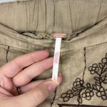 Free People  Westover Embroidered Shorts Womens Size Large Cotton Linen New Brown Photo 5
