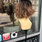 Bob Wig short sidePart earth tones blonde brown Size 10 Photo 6