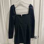 Michael Costello  x Revolve Raquel Black Long Sleeve Mini Dress Photo 5
