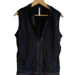 Fabletics Kennedy Mesh Black Vest with Hood Photo 1