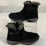 Easy Spirit Black Suede and Faux Fur Side Zip Ankle Boots Women’s Size 7M Photo 0