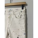 Rare CLOSED GLOW Special Edition Straight Cropped Ankle Jeans Paint Splatter 25 Blue Photo 2
